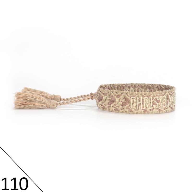 Bracelet unisexe tendance avec lettres tressées