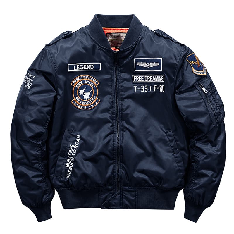 2024 Men's Winter Hip Hop Thick Warm Jacket Military Motorcycle Ma-1 Aviator Pilot Cotton Parka Male Baseball Bomber Jackets