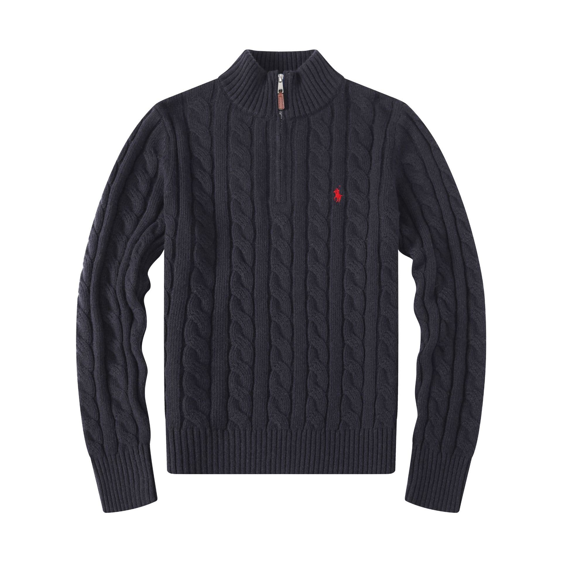 Vêtements pour hommes Pull en laine torsadé à col montant épais Pull pour hommes Pull en tricot décontracté de grande taille Manteau