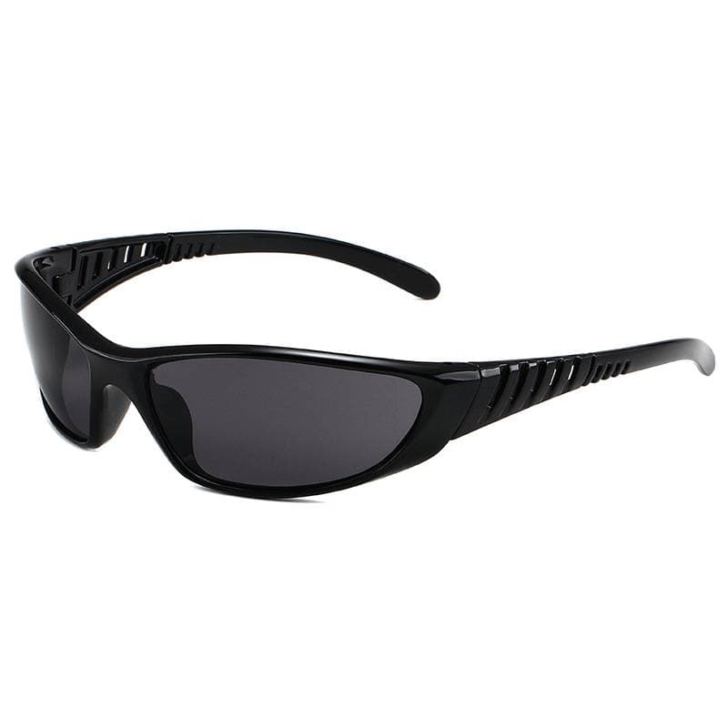 Y2K silver sunglasses colorful skeleton glasses futuristic technological sense spicy girl net red sunglasses cycling glasses