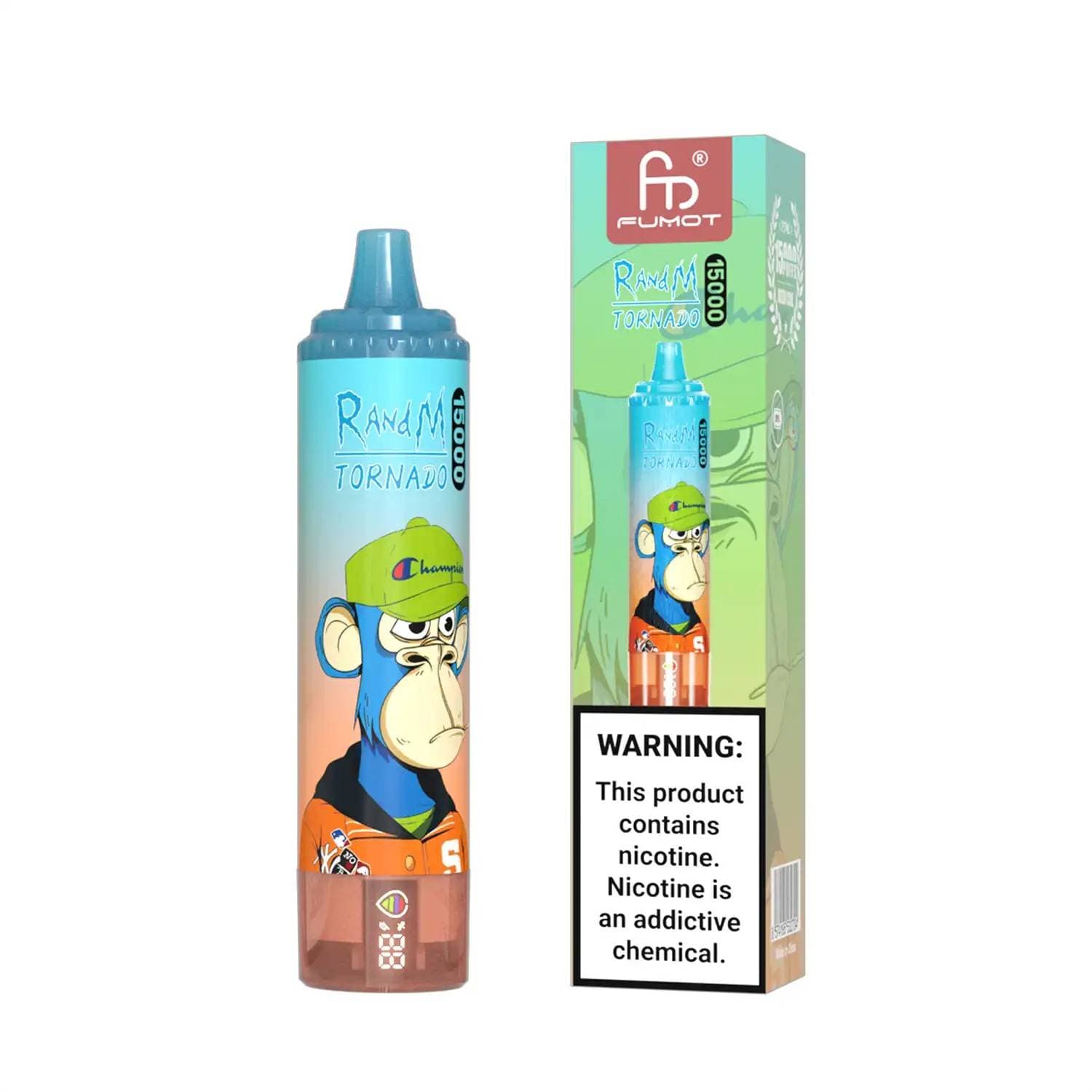 Cigarette électronique jetable 15 000 bouffées avec e-liquide 20 ml, RandM Tornado 15 000 bouffées, cigarette électronique rechargeable pour u