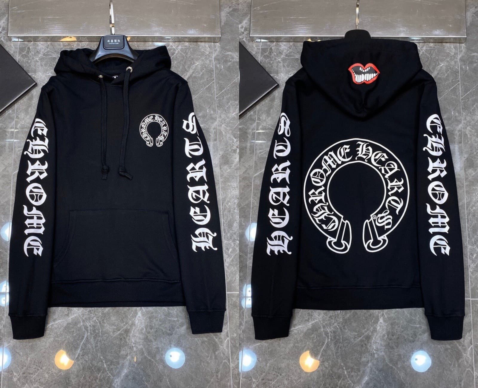 Sweat à capuche Chrome Hearts Cross, version correcte 25ss, polyvalent et tendance, vente en gros