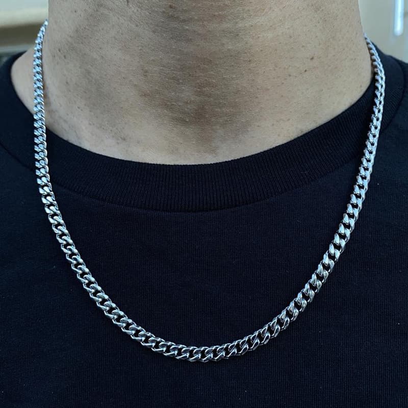 Hot Sales 2024 Classic Width 3 To 7 MM Stainless Steel Long Necklace For Men Women Chain Jewelry