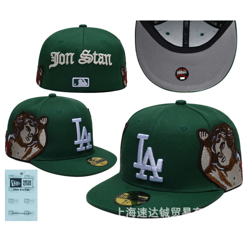 Casquette brodée d'ange, non ajustable, style décontracté, collection Yankees de New York, Los Angeles, en vente en gros.