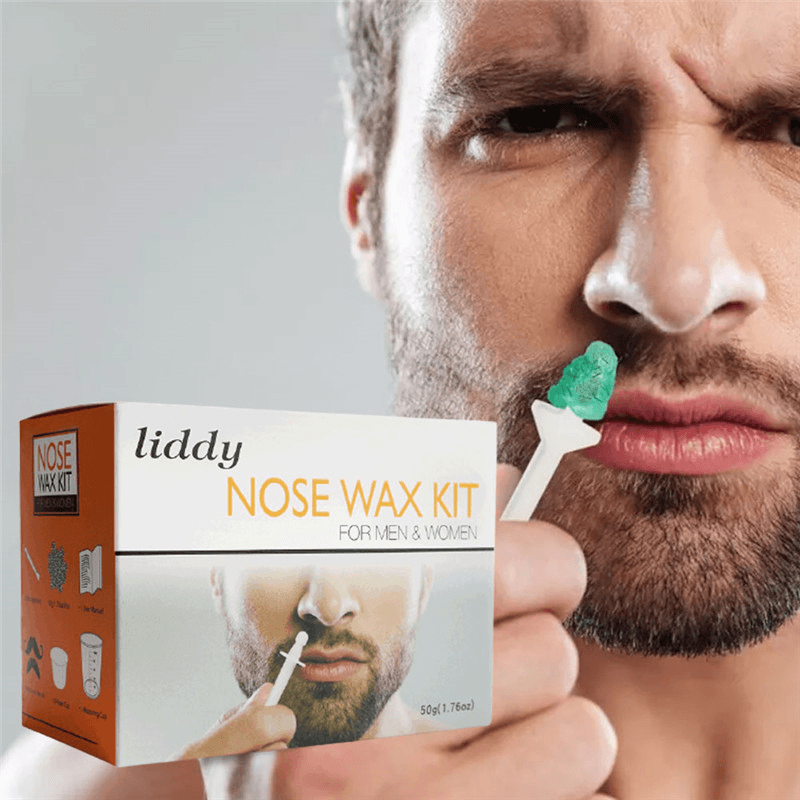 Easy-Use Nose Wax Kit – Gentle & Long-Lasting Hair Removal – Complete Set for Men & Women – Perfect for At-Home Grooming