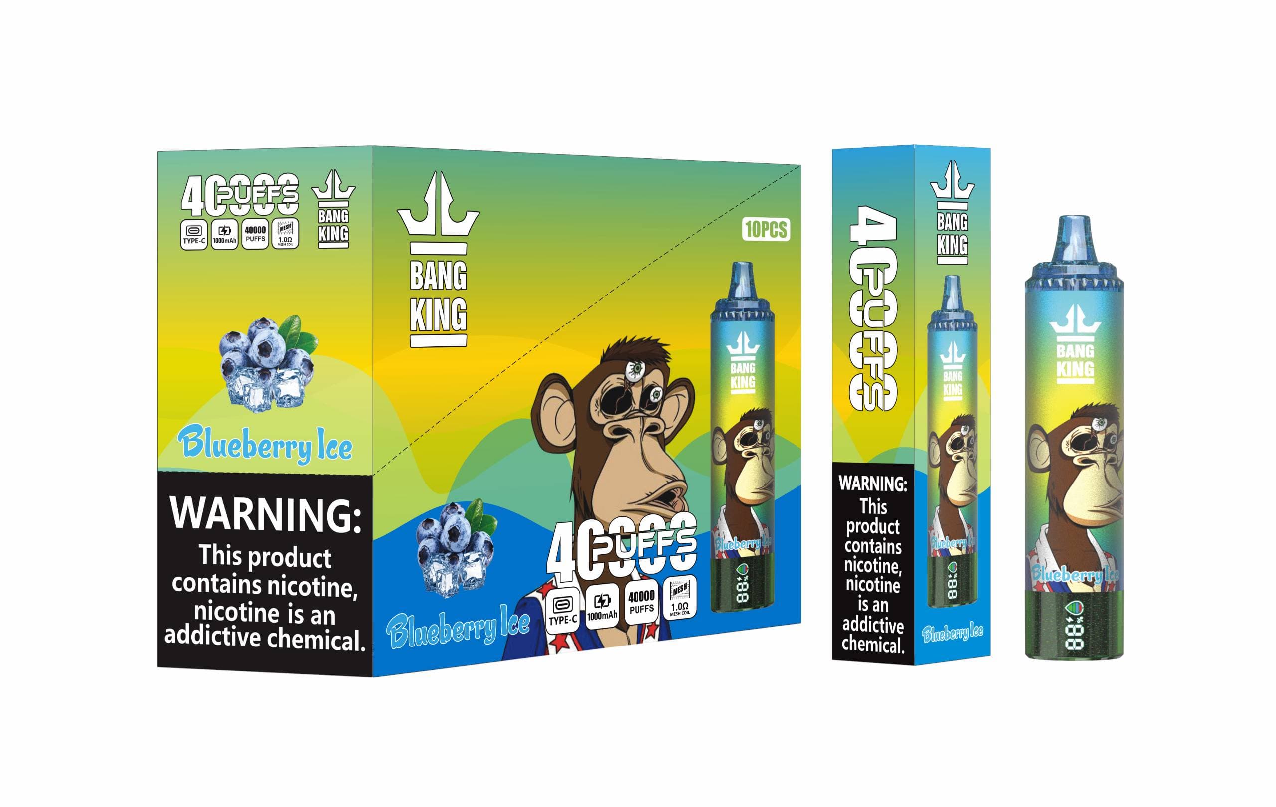 Cigarettes électroniques jetables BANG KING 40K PUFFS grande capacité et multi-saveurs,