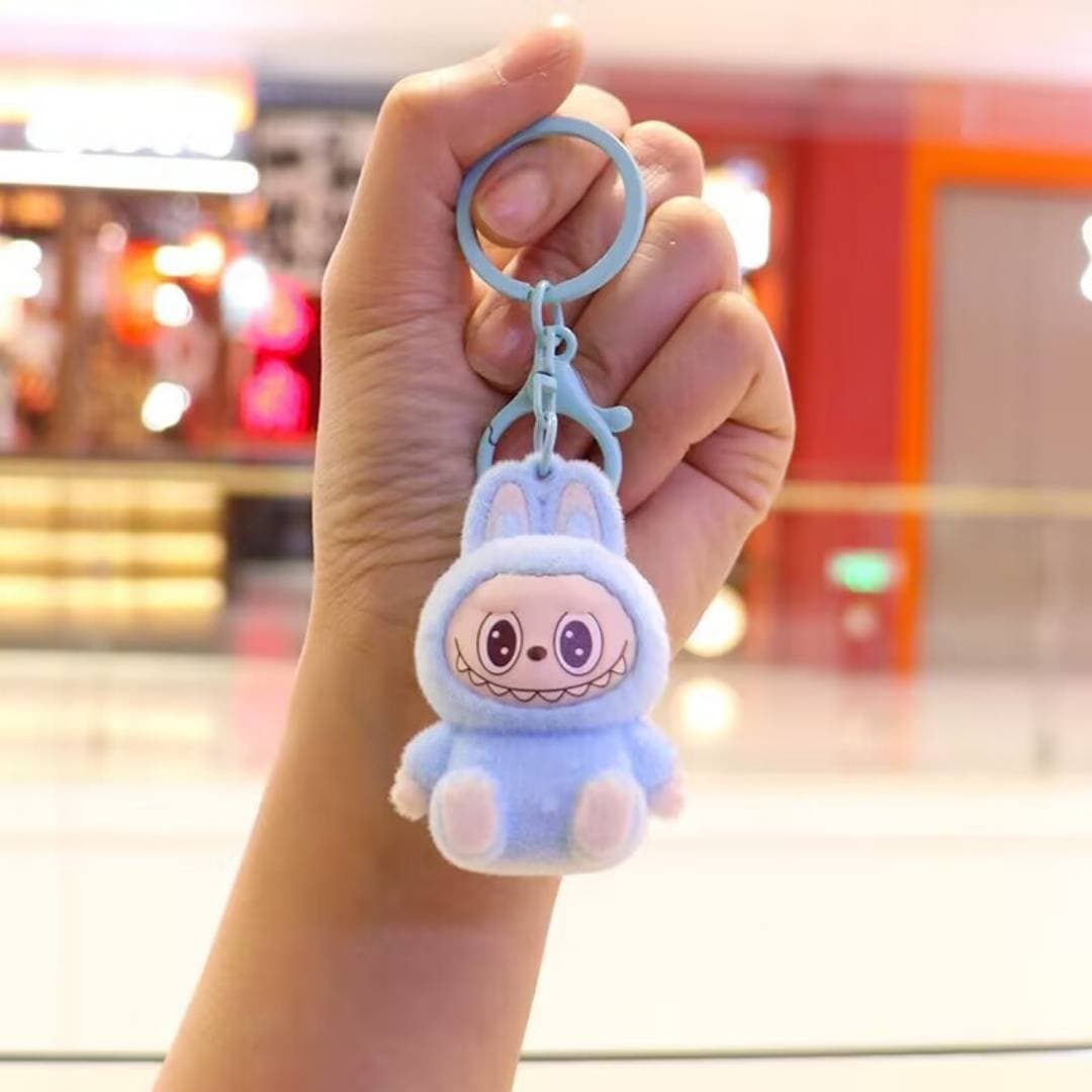 Porte-clés pendentif en peluche dégradé de couleurs, tendance, exquis, mignon, de haute qualité, compact, polyvalent