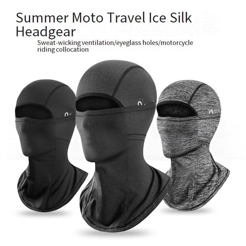 Riding Sun Protection Headgear Motorcycle Full Face Mask Scarf Ice Silk Spring And Summer Windproof Mask For Men And Women