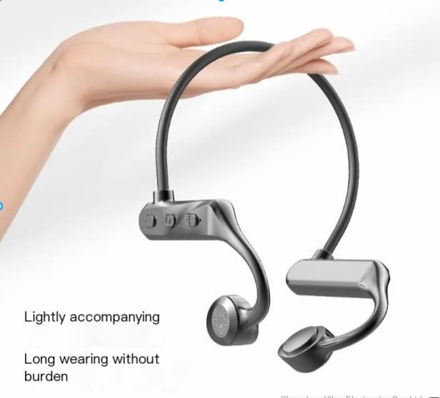 Wireless Bluetooth Earphones With Bone Sound Conduction Concept, Wireless Bluetooth Earphones For Running And Sports Without Entering The Ear