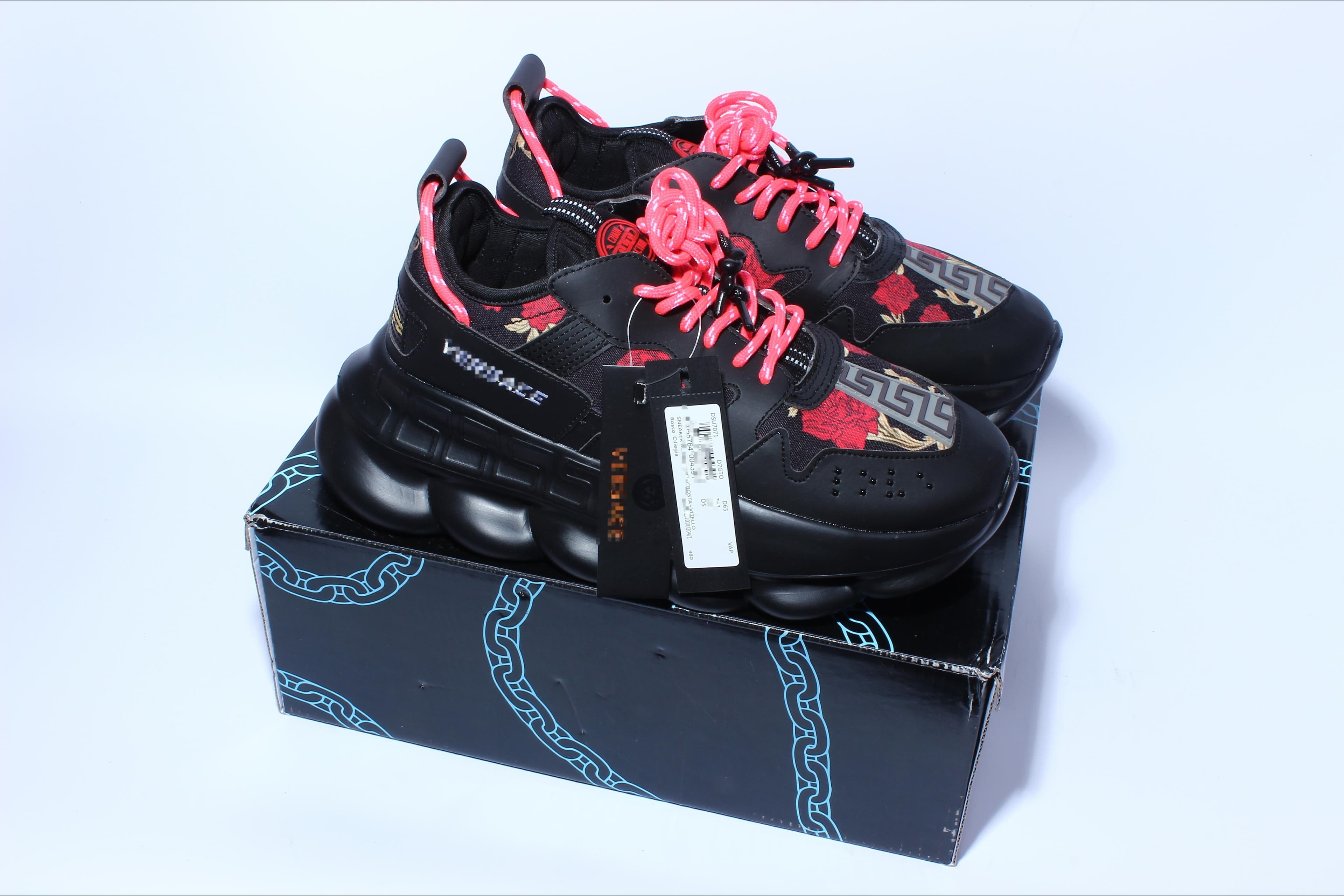 Chaussures de sport décontractées tendance Chain Reaction à tige basse, style rétro, polyvalentes, pour couples, semelle épaisse rehaussante et