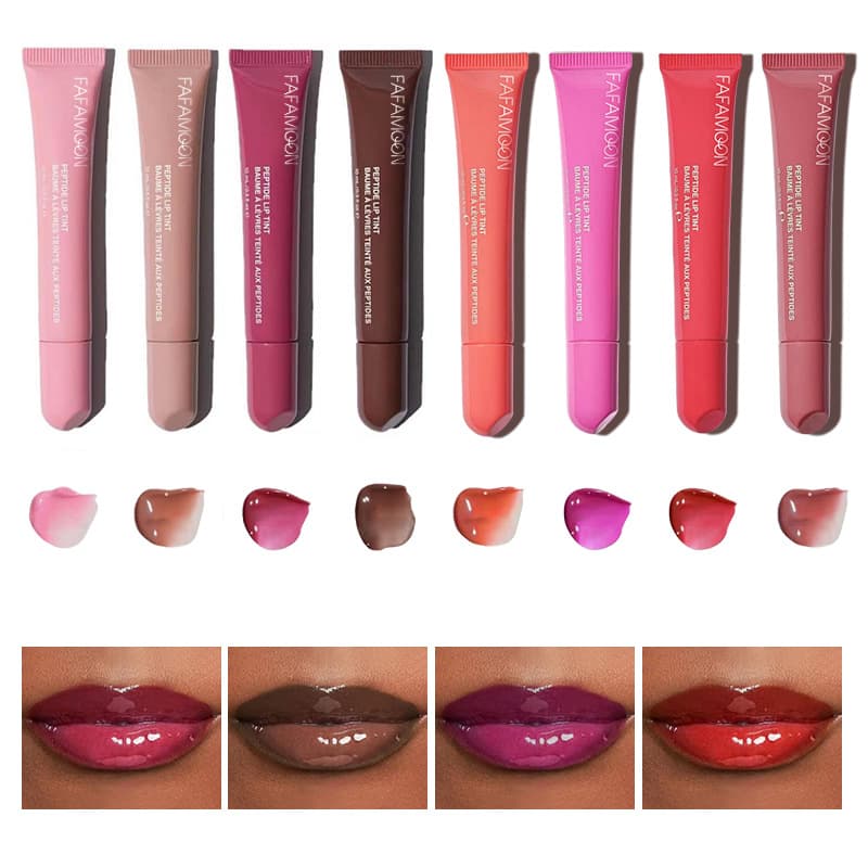 Waterlight Doodle Lip Mirror Lip Glaze Lip Oil Moisturizing Glass Lip Oil Cross Border Phone Case Lip Glaze Cross Border FAFAMO