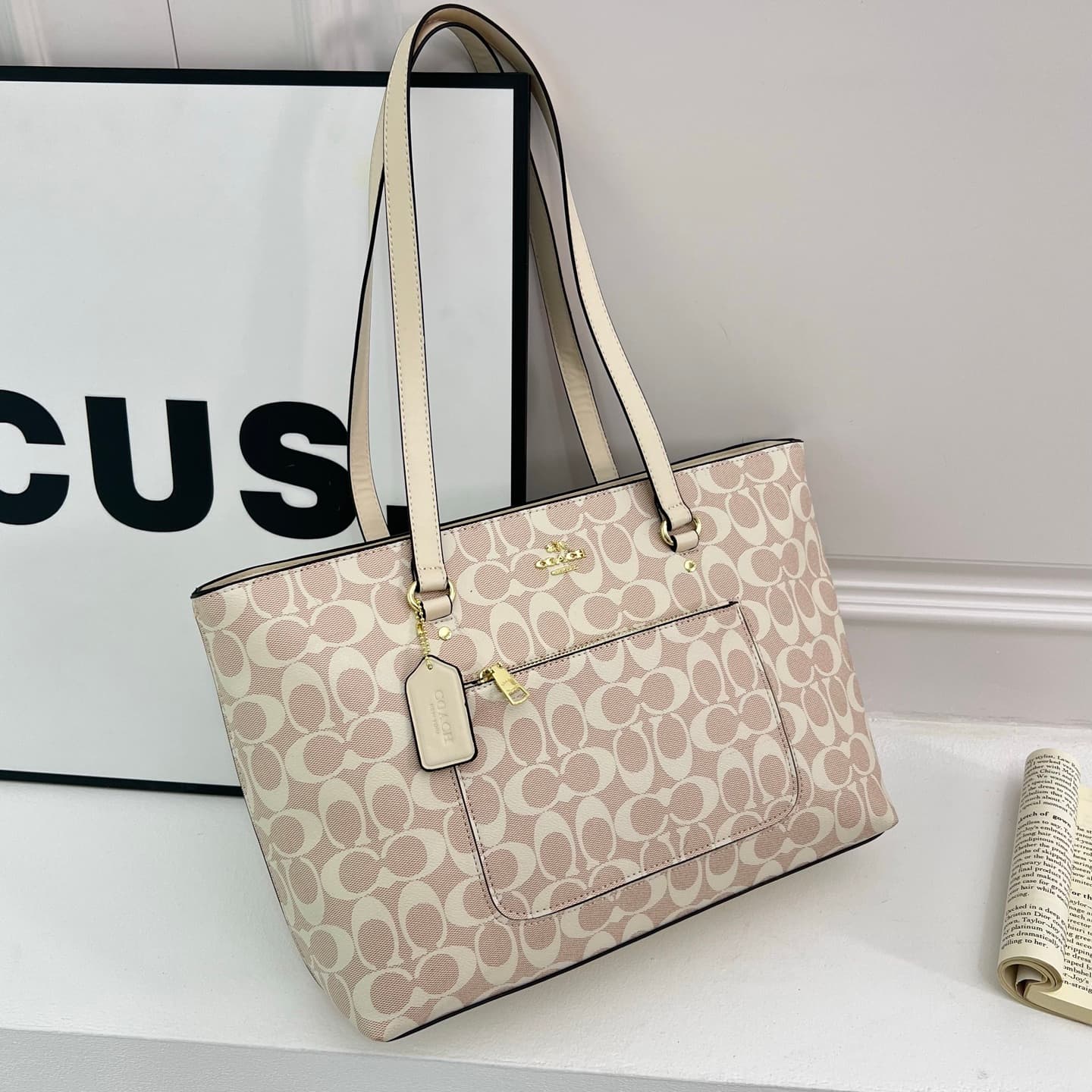 Sac cabas Coach grande capacité pour femme - Idéal pour les trajets quotidiens