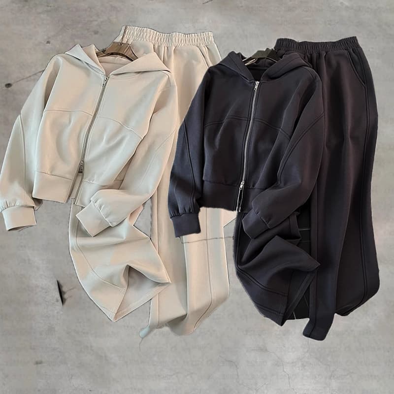 Women's Clothing Sportswear Fashion Suits Spring And Autumn High End Loose Slim Fashionable Sweater Sweatpants Two Piece Suit