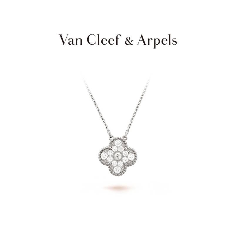 Collier cornaline Alhambra, pendentif de luxe, haut de gamme, chaîne à os, cadeau d'anniversaire de vacances, nouvelle collection