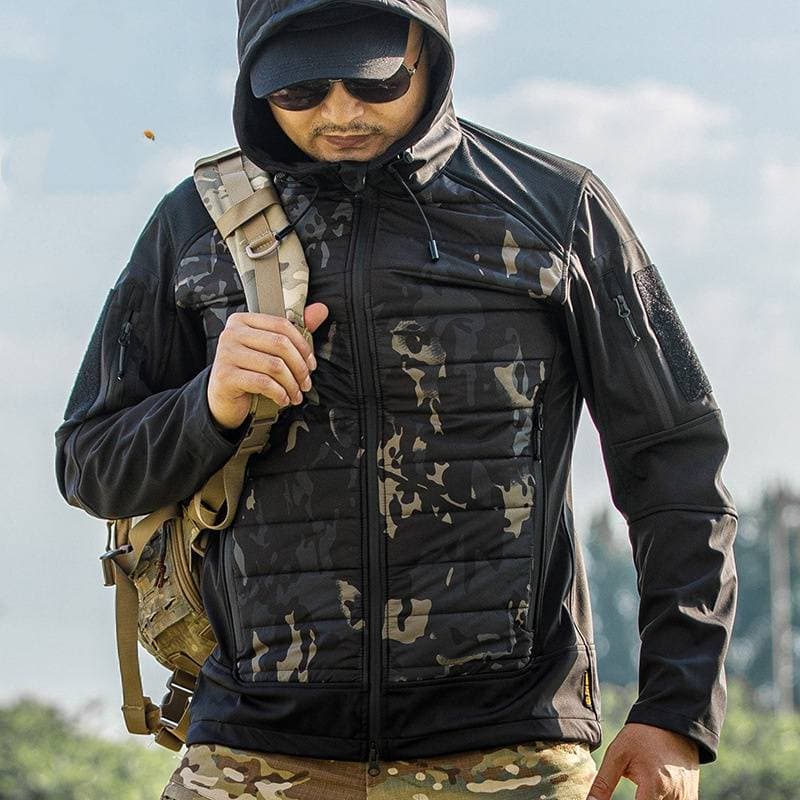​​S.Archon Tactical Winter Parka - Waterproof Windproof Insulated Jacket For Hunting/Hiking/Urban Commute (Reversible Camo/Black/OD Green)​​
