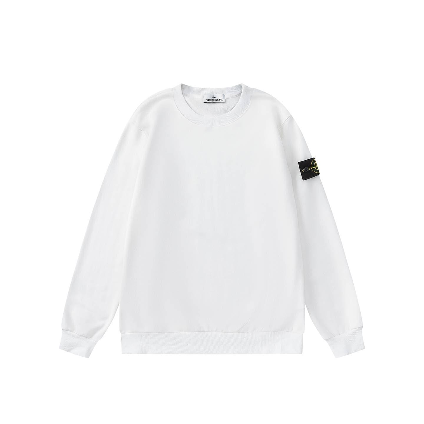 Sweat-shirt homme Stone Fall Winter décontracté à col rond, couleur unie élégante, coupe décontractée, manches longues, col rond, modèle 06