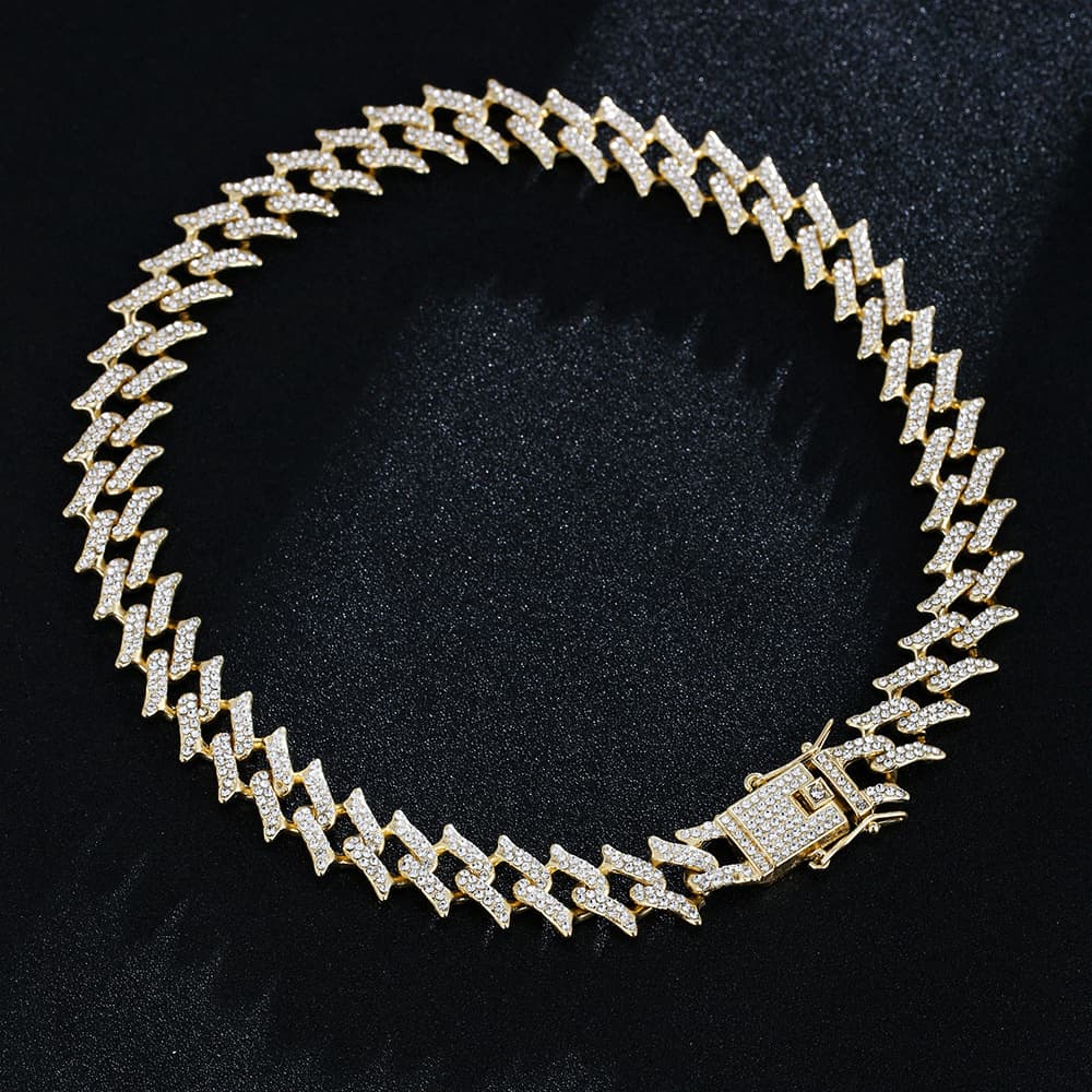 Cuban Necklace Alloy Style Hip Hop Rap Singer Trendy Personality Jewelry