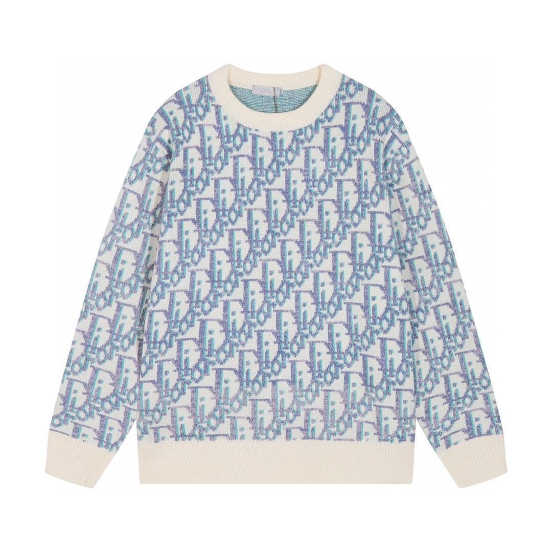 Nouvelles vestes pull tricotées automne-hiver avec lettres imprimées et col rond pour couples