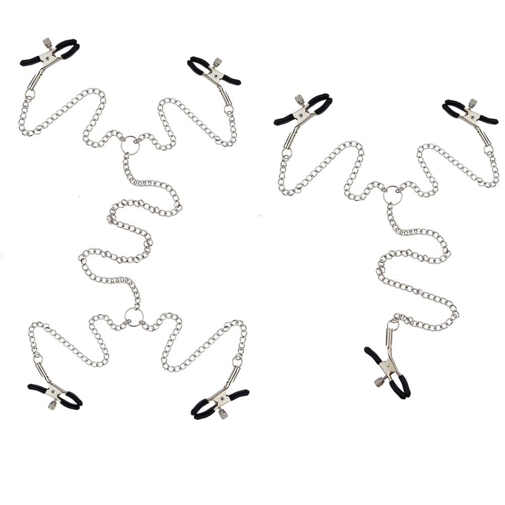 Adult Products Sexy Nipple Clitoris G-spot Chain Regular Three-head Four-head I-shaped Clamps