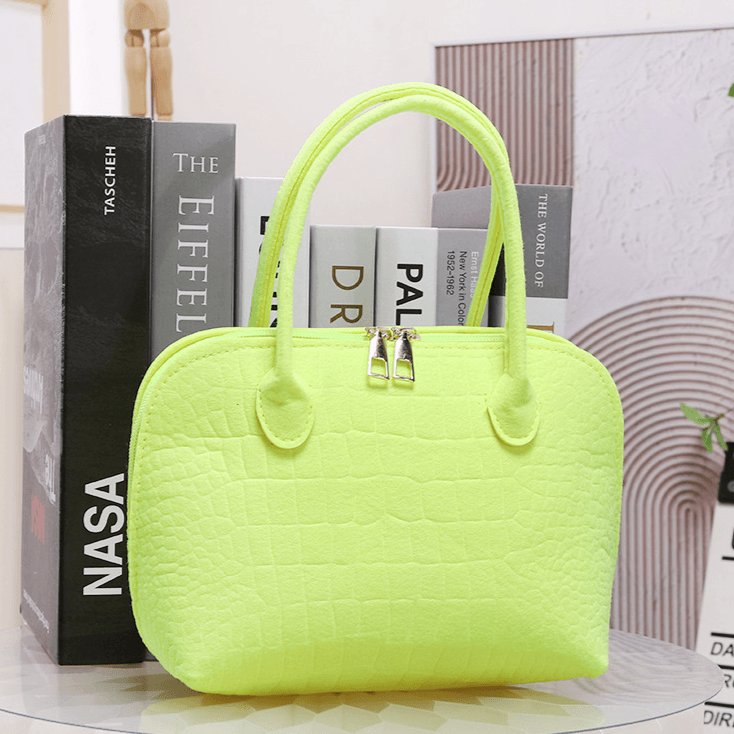 Stone Pattern Felt Stylish Shell Bag 2025 New Summer Stylish Design Textured One Shoulder Crossbody Handbag For Women Summer Bag
