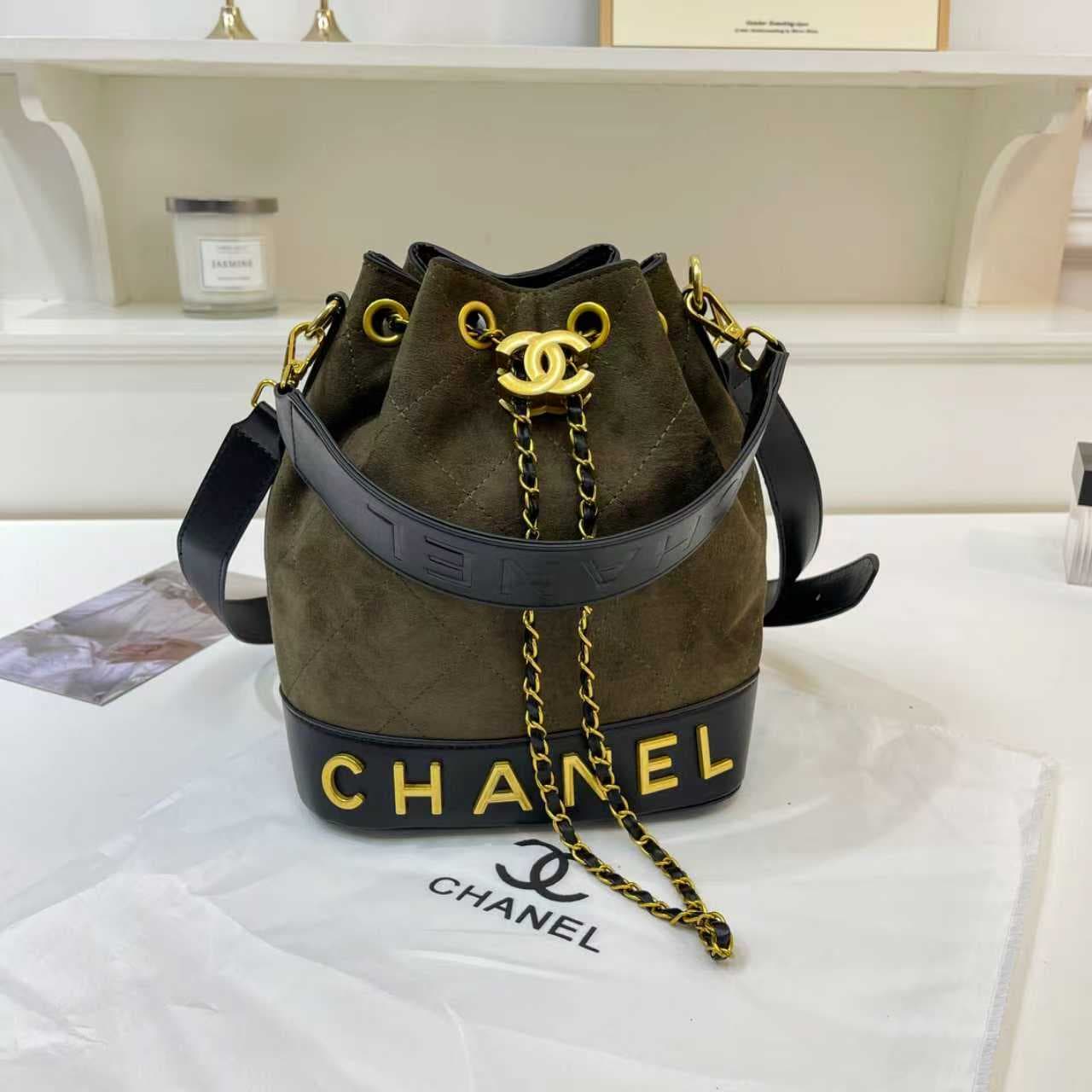 Sac seau bandoulière femme, style rétro matelassé, cordon de serrage en cuir PU mat souple, marron