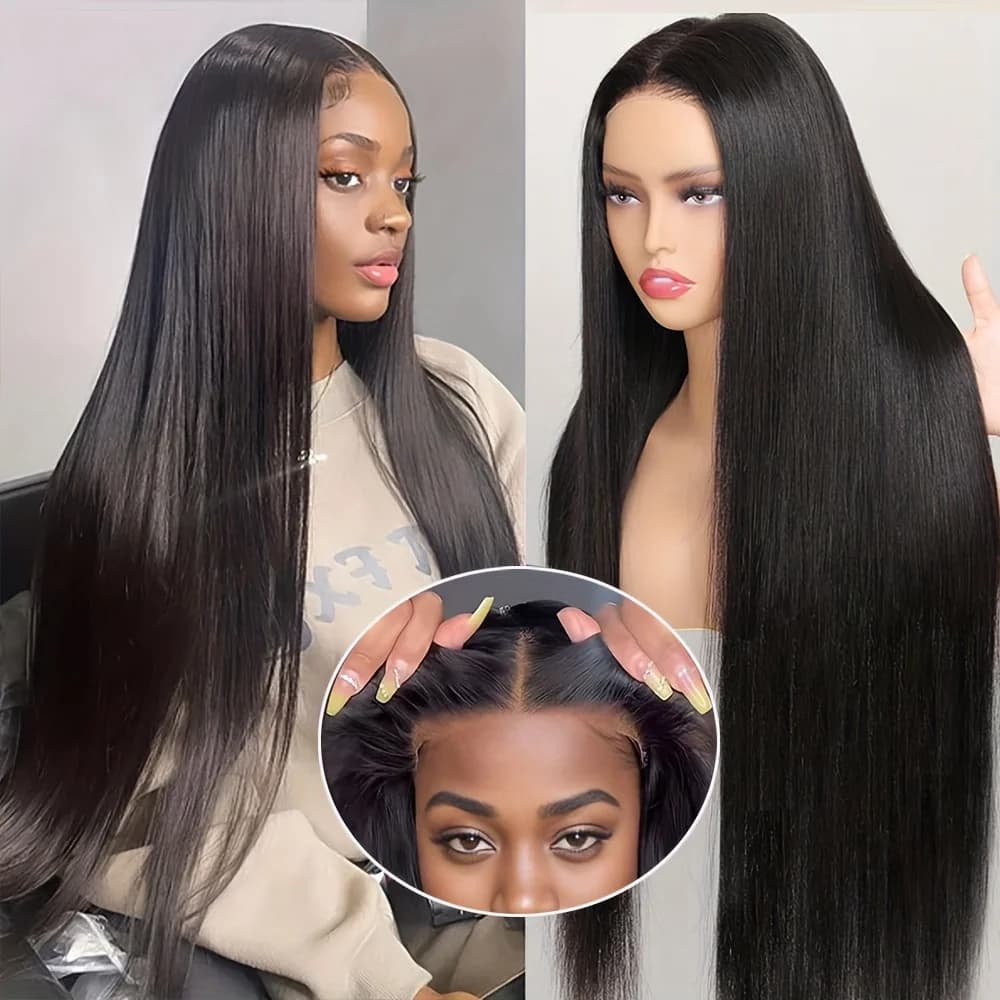 13x6 HD Lace Frontal Wig 5x5 HD Lace Closure Wig Human Hair Ready To Wear Straight 13x4 Lace Frontal Human Hair Wig