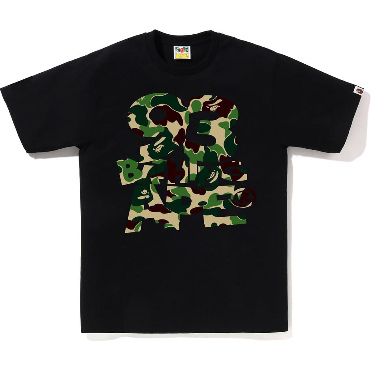 A BATHING APE 2026BAPE New ABC CAMO 93 Bathing Ape Pure Cotton Short Sleeved T-shirt Top