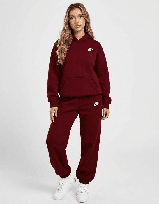 Ensemble deux pièces à capuche Nike pour femme avec logo classique