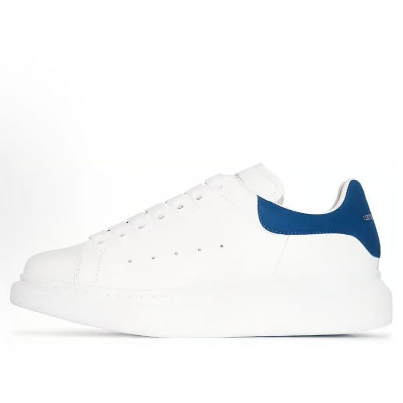 Baskets décontractées à semelle épaisse en cuir de vachette pleine fleur, chaussures à plateforme style McQueen, rehaussantes, tendance original