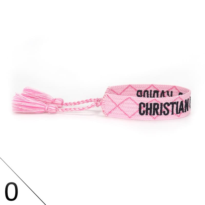 Bracelet unisexe tendance avec lettres tressées