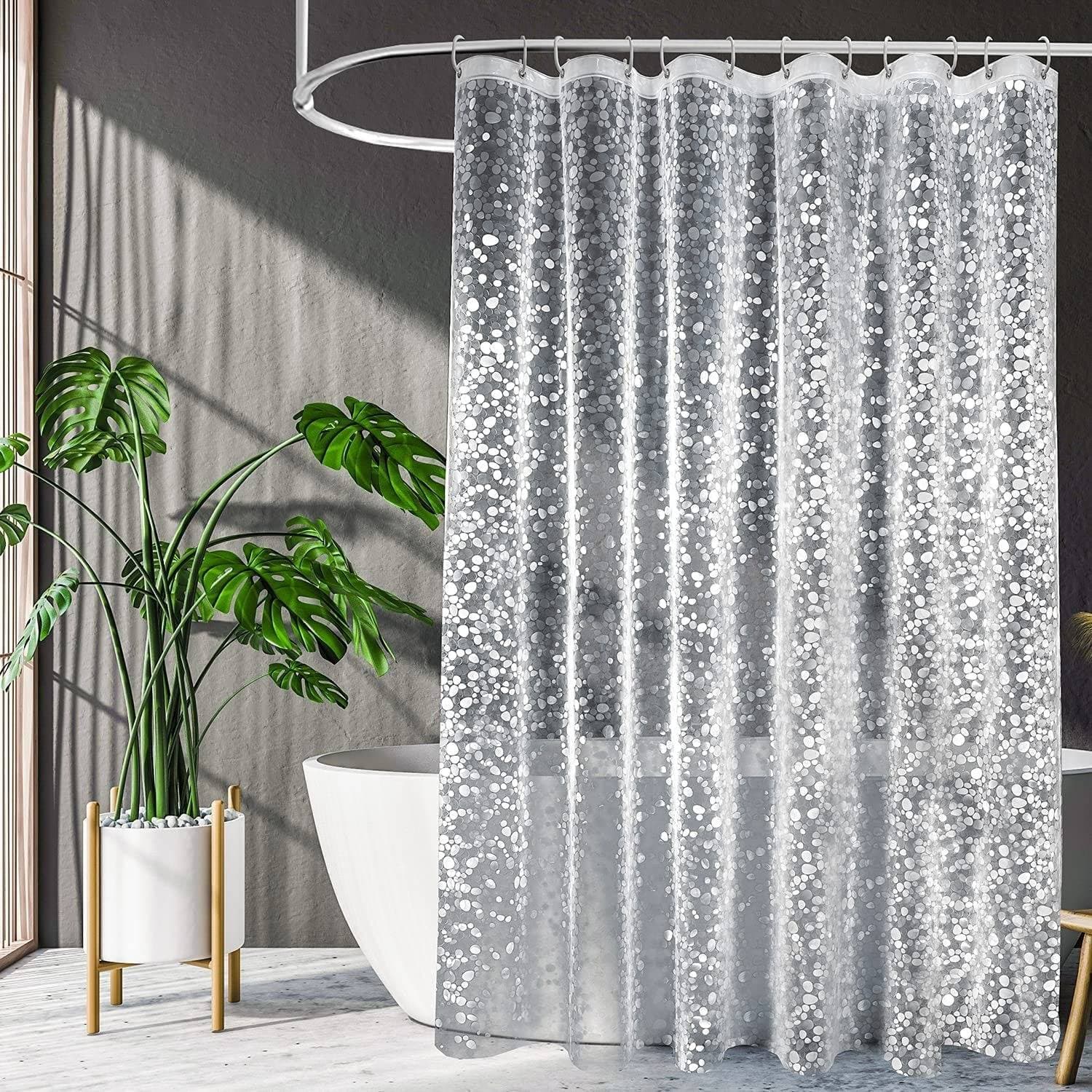 Shower Curtain Waterproof And Mildew Proof Isolation Curtain Thickened Eva Plastic Shower Curtain Lining Water Cube Bathroom