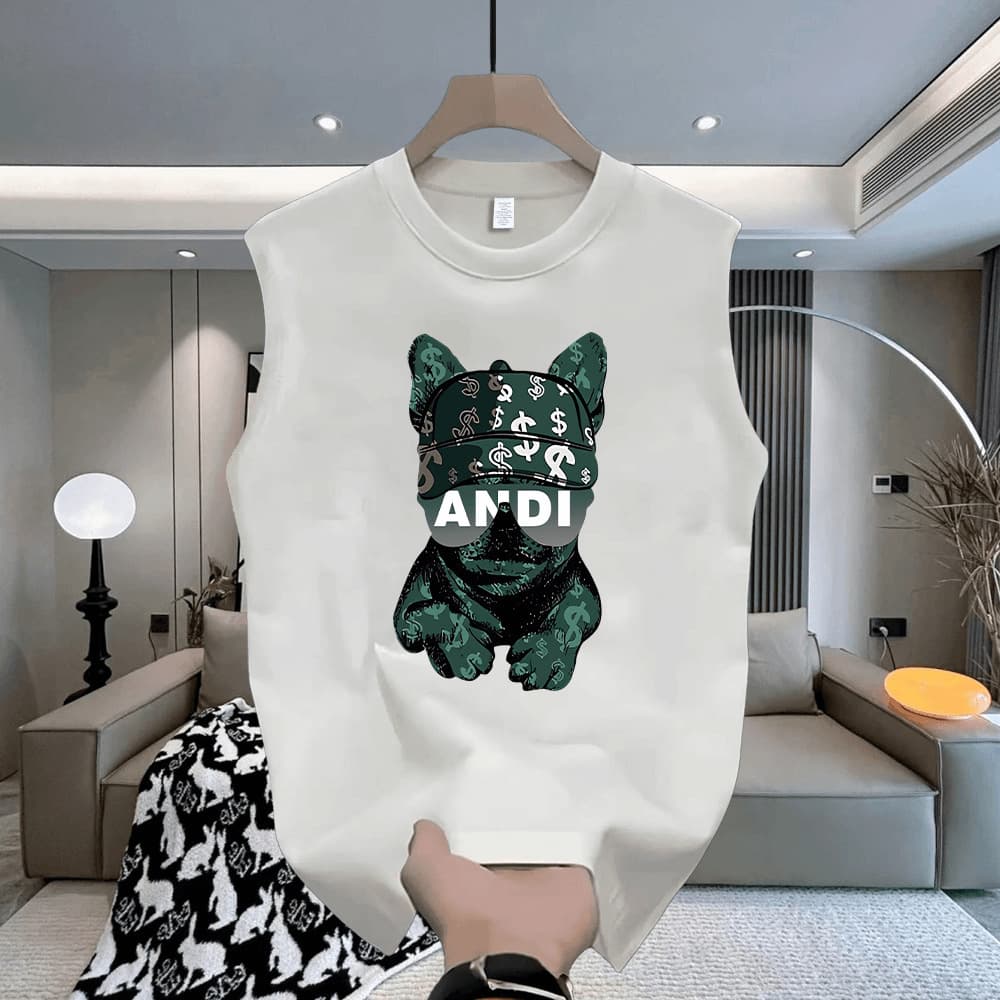 Men's Clothing Summer Cotton Vest T Shirt Men New Style T Shirt Loose Large Size Couple Wear Men's Waistcoat