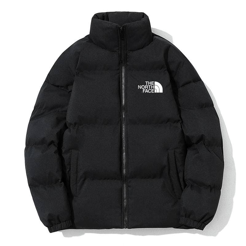 Manteau en coton simple à col montant, décontracté, tendance, marque épaisse, résistant au froid et chaud
