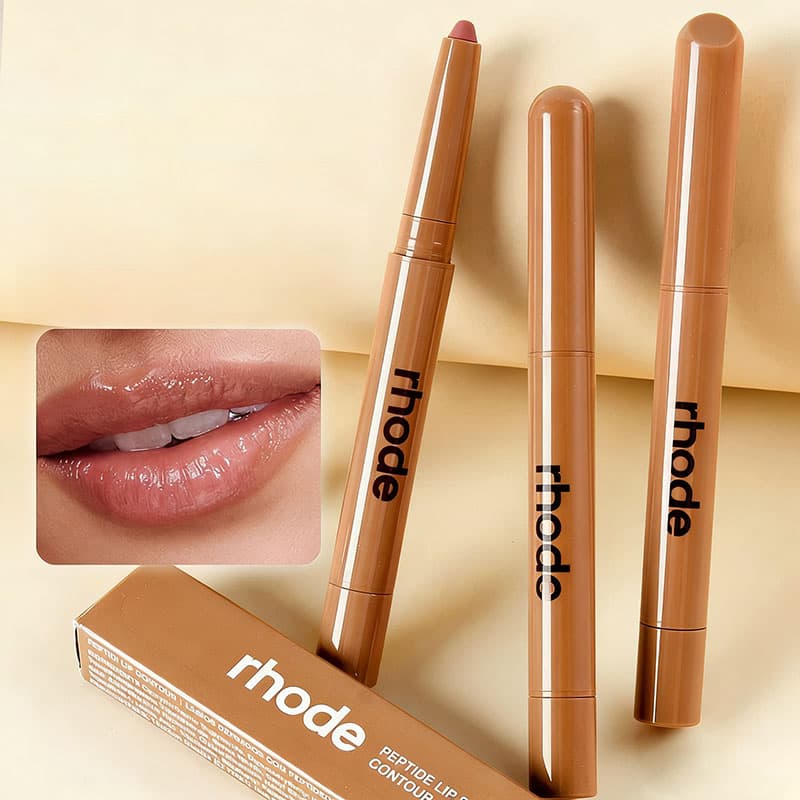 Fashion Multicolored Skin Peptide Lip Shape Pen Lip Liner Lip Tint Pencil Pen Makeup Lipstick Powder Blusher Gloss Rouge Makeup