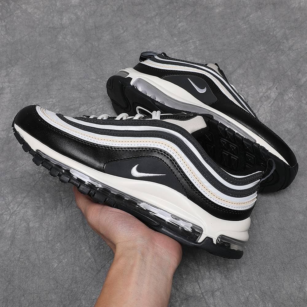 Chaussures Nike Air Max 97 pour homme et femme, triple noir et blanc, Sean Wotherspoon T, baskets d'extérieur, pointures 36-45
