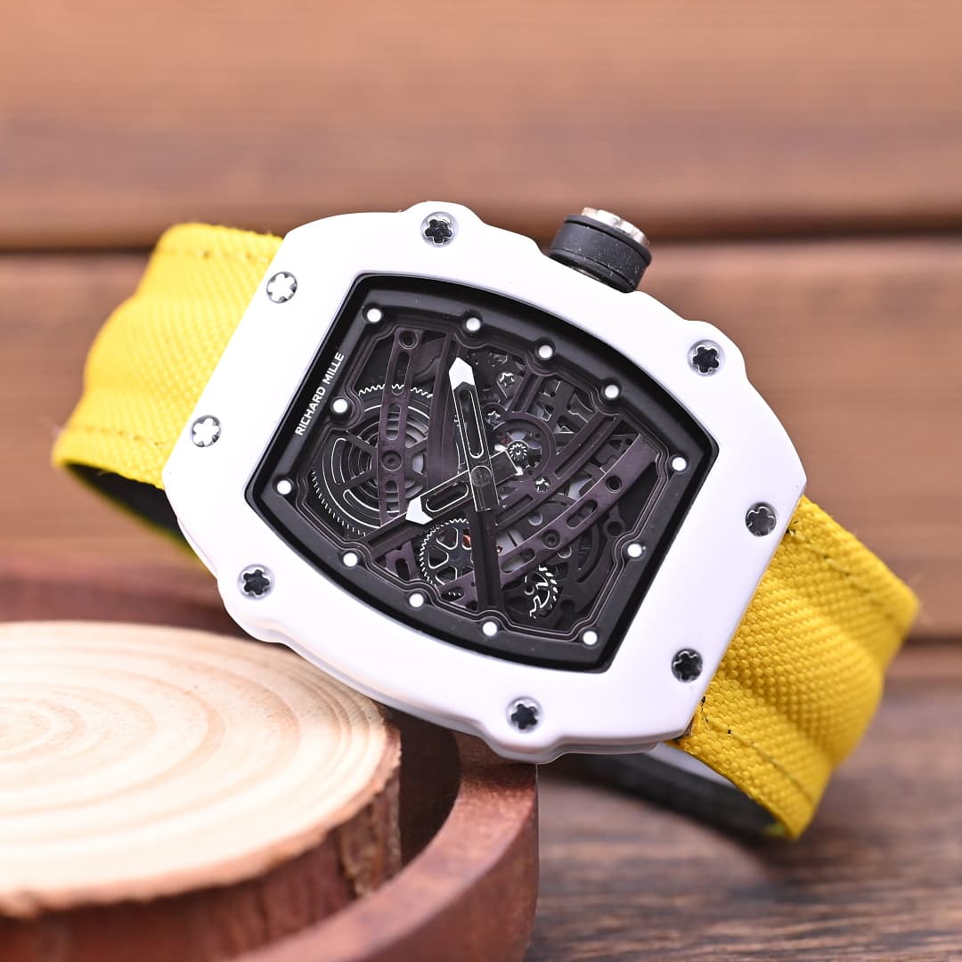 Montres-bracelets ultra-minces pour hommes Charles & Richard avec bracelets tissés : Montres décontractées