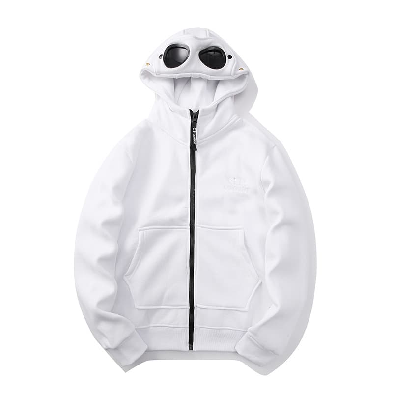 Veste de sport unisexe à capuche doublée polaire et fermeture éclair, au design classique avant-gardiste et fonctionnel, de la marque Cross-border