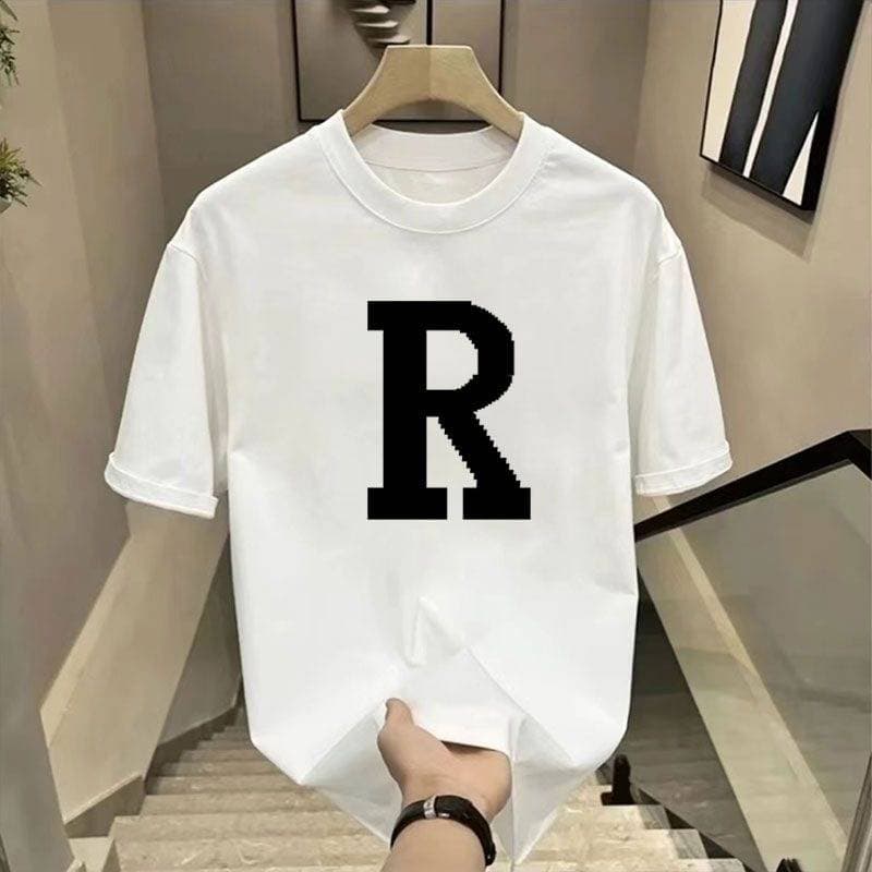 2025 summer loose men and women pullover 100% cotton short sleeve T-shirt