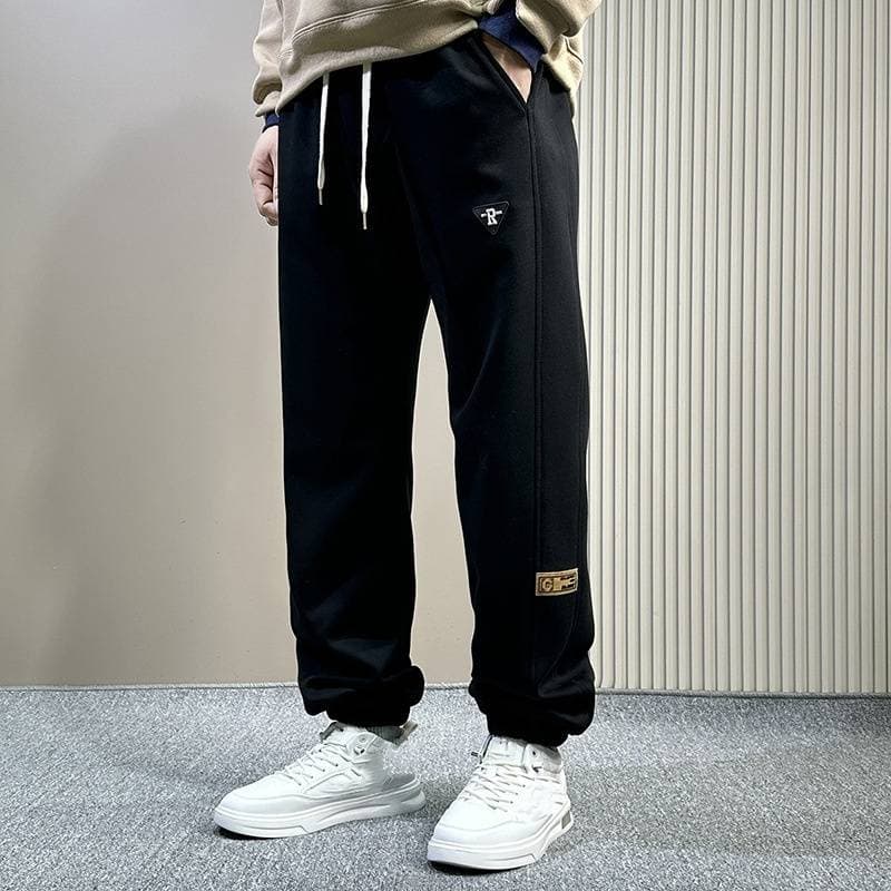 "Men's Oversized Jogger Pants Cotton Blend Elastic Waist Casual Streetwear Sweatpants For Big & Tall Comfortable Loungewear"
