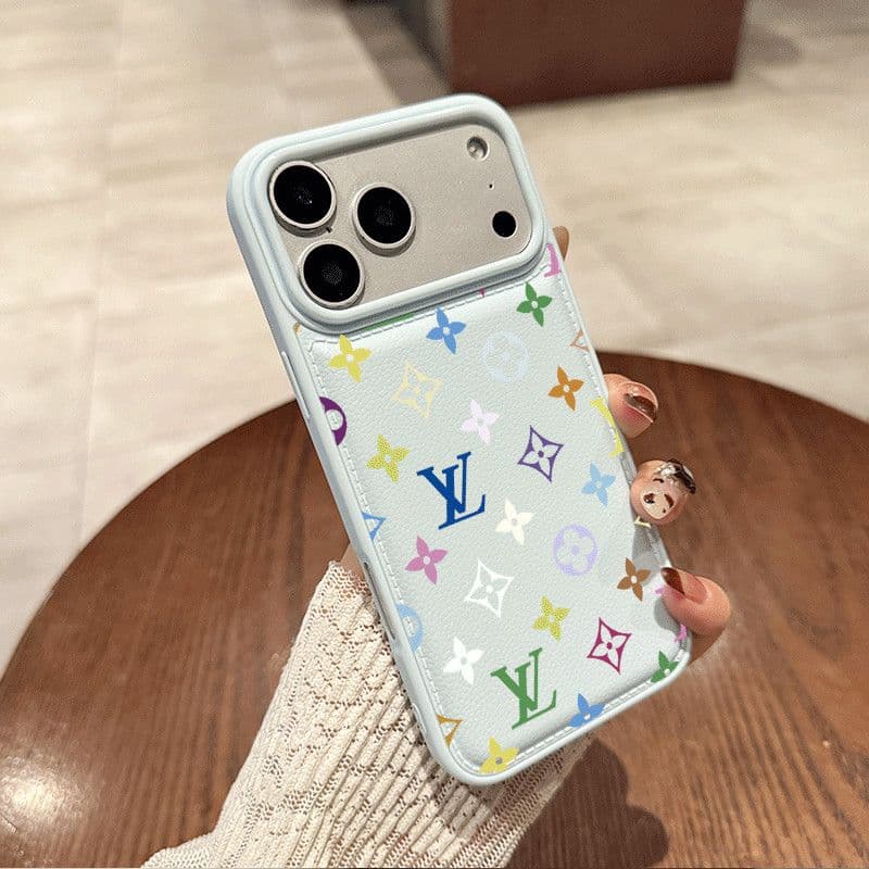 Coque de téléphone portable avec impression de lettres colorées pour iPhone 17 Pro Max, iPhone 16, 15/14 Pro/13/12/11