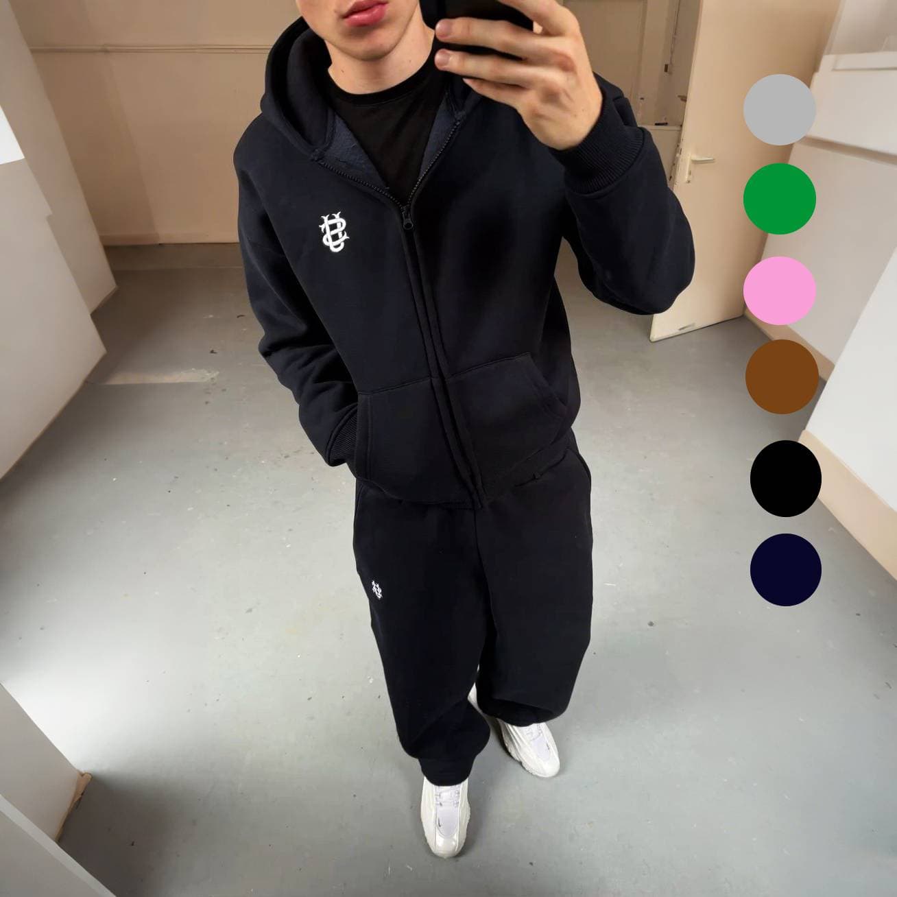 Men's Clothing Hood Embroidery /printing Zipper Sweatpants Casual Trousers High Street Hip Hop Rap Street US Size Men And Women Sweatpants Wholesale