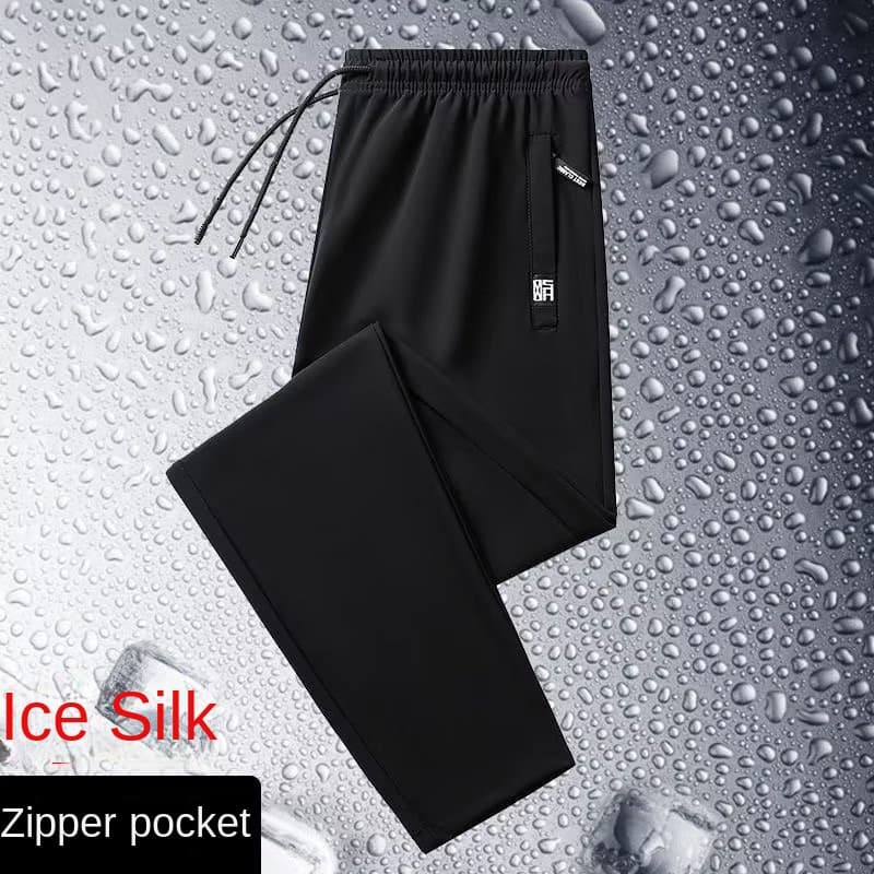 Men's Work Pants Men's Work Loose Wear-resistant Work Site Workers' Wear Breathable Ice Silk Quick-drying Work Pants