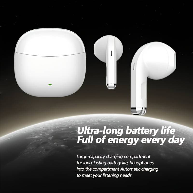 New Wireless Headset Earbuds Headphones Noise Cancelling Headset Deep Bass Long Battery Wireless Headphones With Mic For IPhone/Android