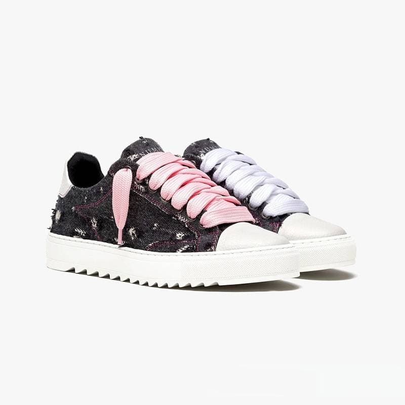 Men's Fashionable Distressed Canvas Shoes High Quality Casual Sports Sneakers In Stock