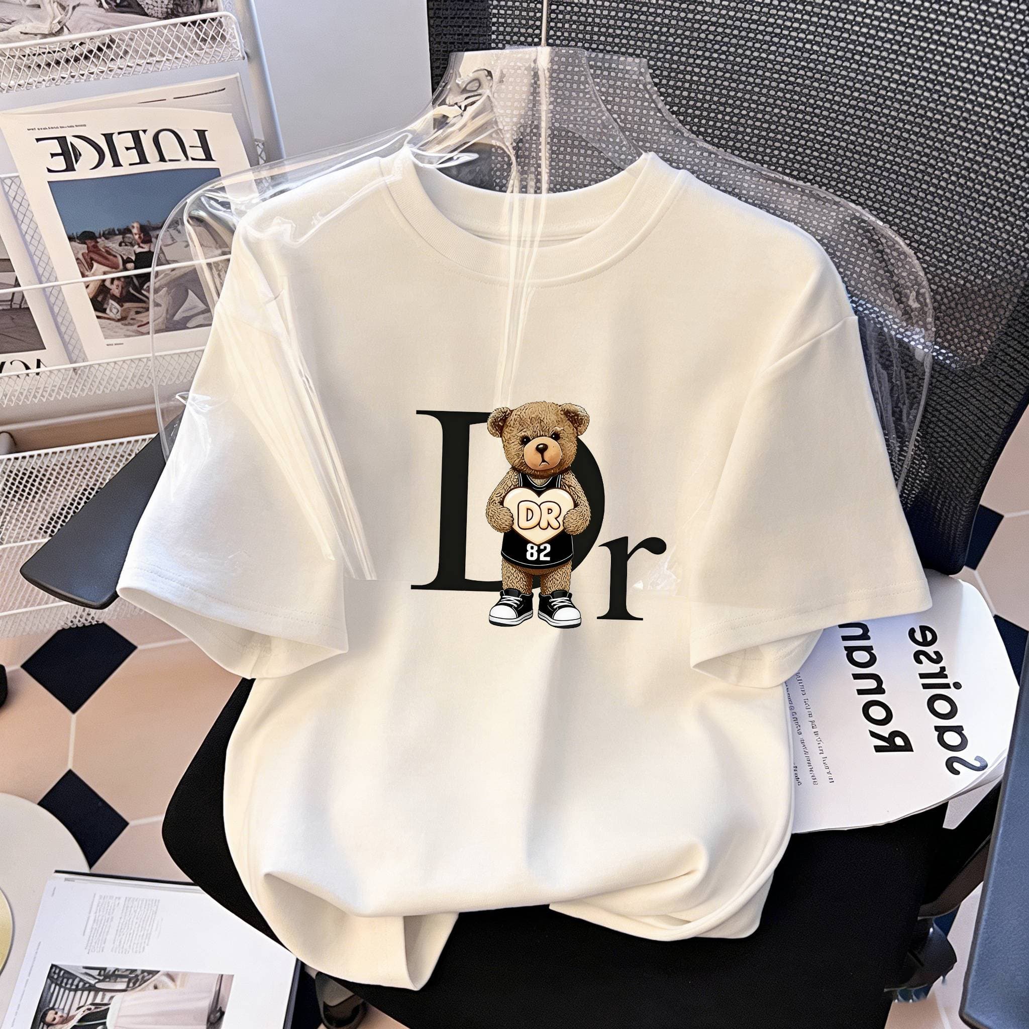 Printed T-shirts, Short-sleeved Round Neck Casual Tops, Spring And Summer-1 Women's Clothing-3