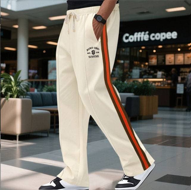 Unisex Retro Sport Pants - American Classic Color Block Sweatpants | Relaxed Fit With Elastic Waist