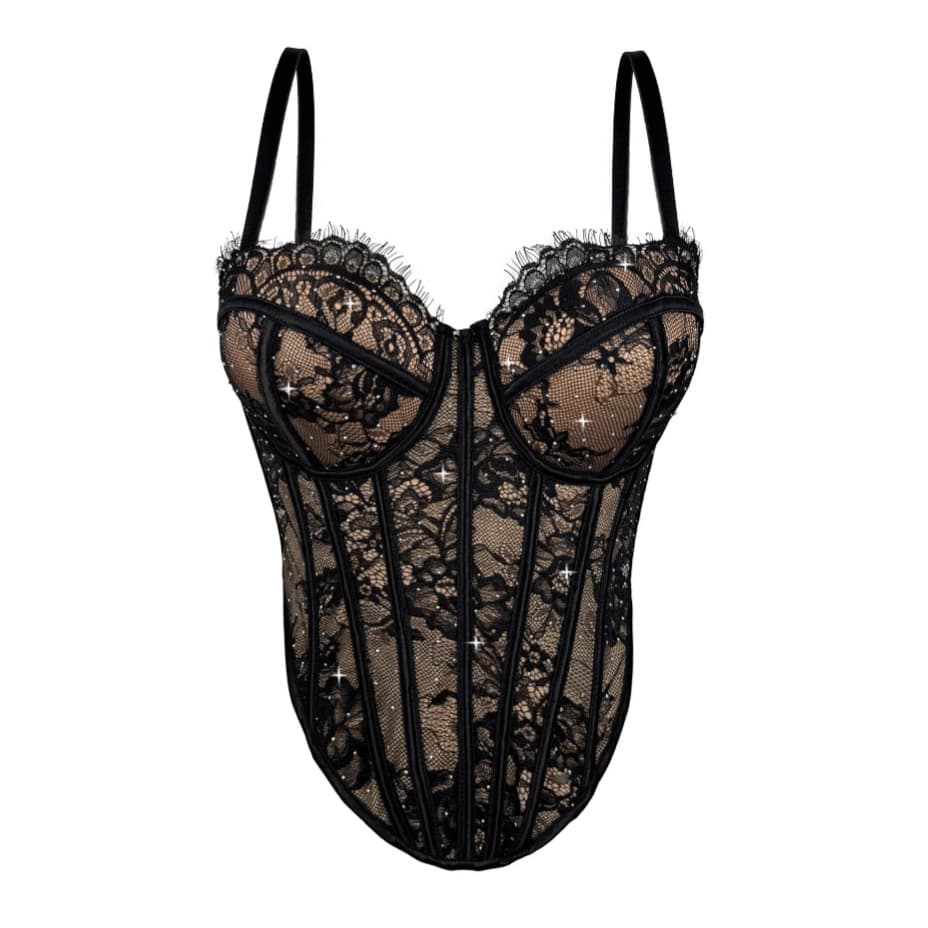Women's Clothing New Sexy Lace Camisole For Women To Wear As Outerwear Shaping Bra Gathered Underwear Fishbone Tube Top