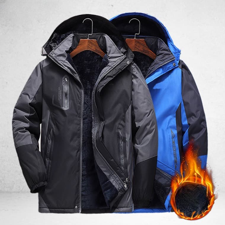 Men’s Waterproof Fleece-Lined Winter Jacket – Heavy-Duty Work Coat With Windproof & Thermal Protection (XL-6XL, 5000mm PU Coating)​