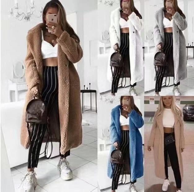 Women's Clothing Lambswool Woolen Coat For Women