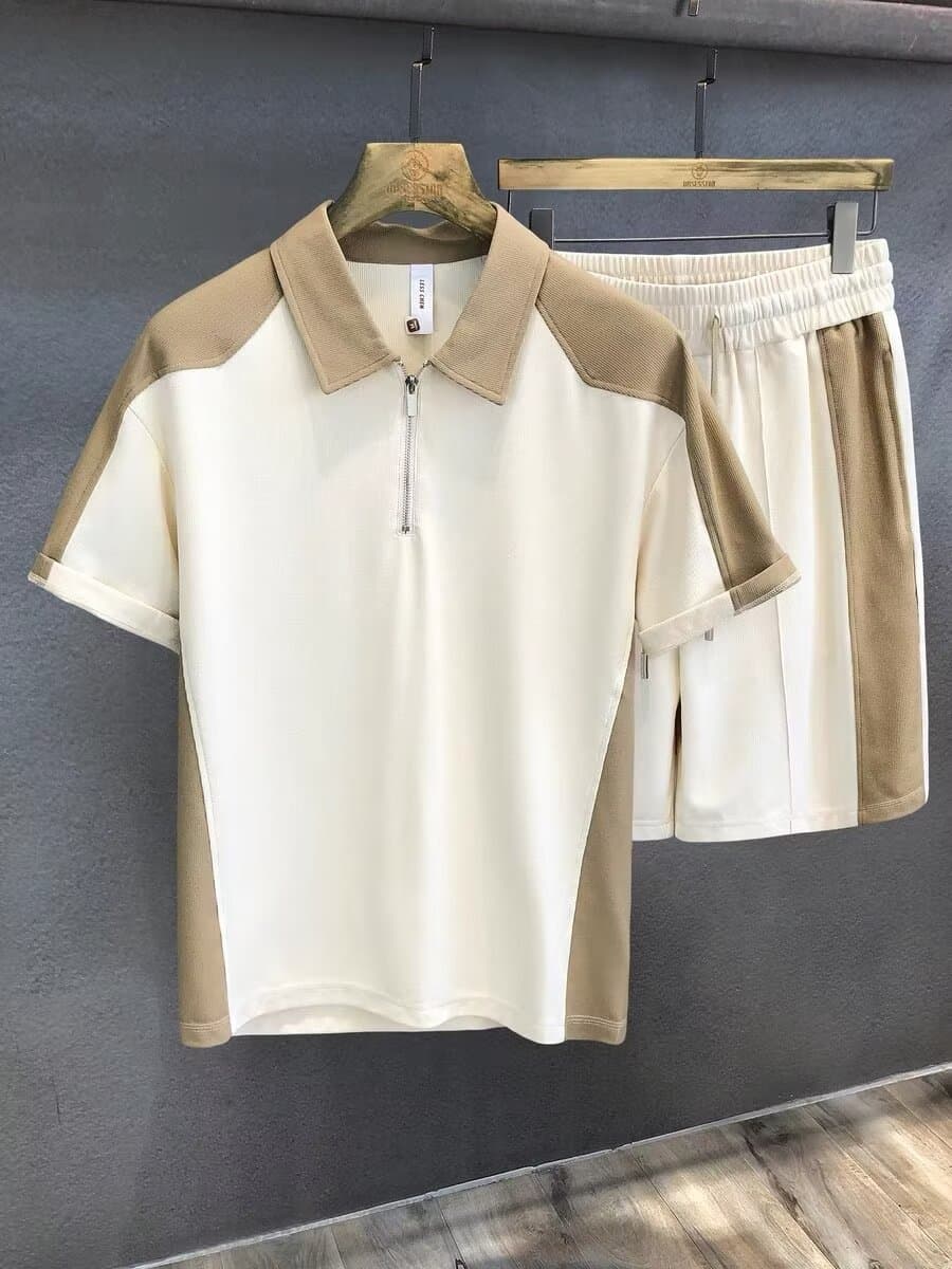 Men's Clothing New Sportswear Suit Men Summer Short Sleeved T Shirt Basketball Jersey Casual Shorts Two Piece